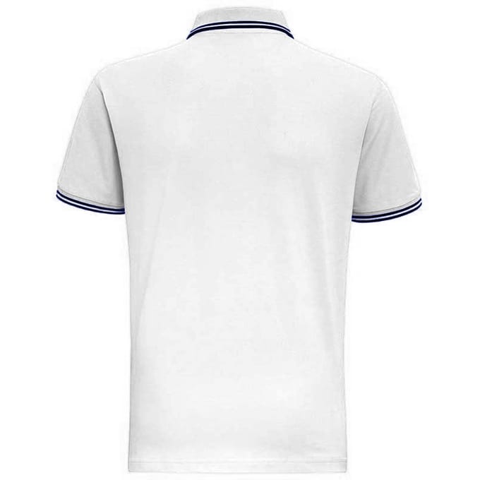 Asquith & Fox Heren Klassiek Fit getipt Poloshirt (Witte/scheepvaart)