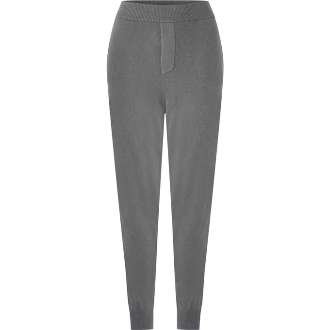 Gebreide kasjmier joggingbroek met logo
