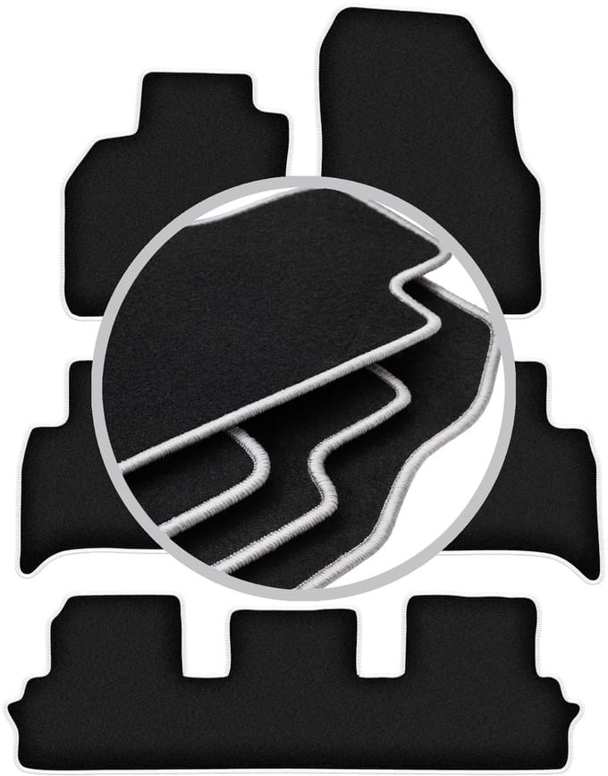 CARLUX-SILVER automatten voor: Renault Grand Scenic III 7-zits (2009-2015)