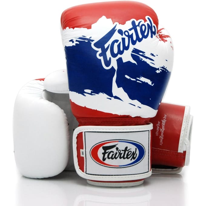 Fairtex BGV1 Muay Thai Bokshandschoenen 12 Oz – Premium Leer – Thaise vlag