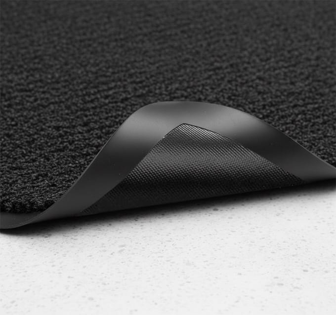 Wandmat 80x120 cm Antislip binnendeur - Grijze rubberen vloermat