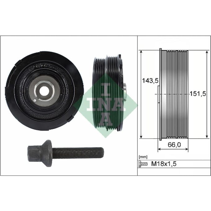 Schaeffler Ina Riemschijvenset, krukas INA 544 0069 20