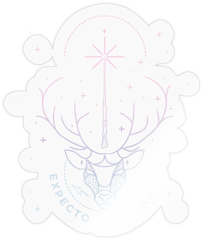 Harry Potter Hert Patronus Expecto Patronum Sticker Maat S (max. 10 x 10cm)