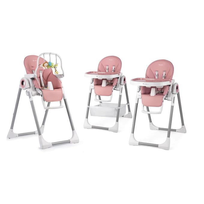 Nukido Belo Multifunctionele Kinderstoel - Verstelbaar - Roze