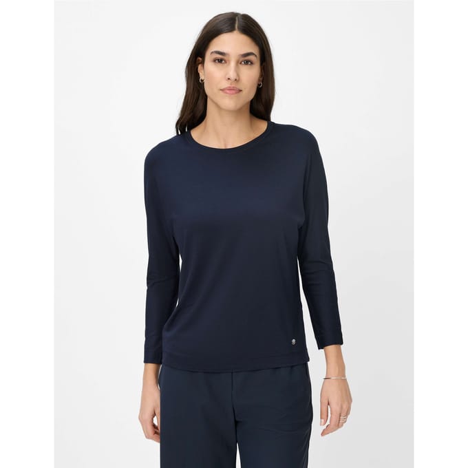 Brax Dames Shirt  Style CHARLENE navy, donkerblauw, maat 32