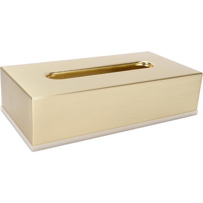 Tissuebox Innovatief Rechthoekig 304 Roestvrij Staal Servethouder Container Goud beige