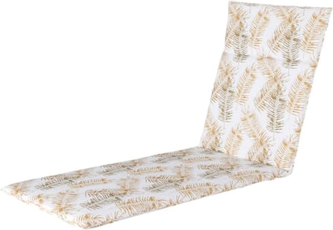 Madison - Tuinkussen - Loungekussen - 190 x 60 cm - Flora Yellow - Ligbedkussen - Geel