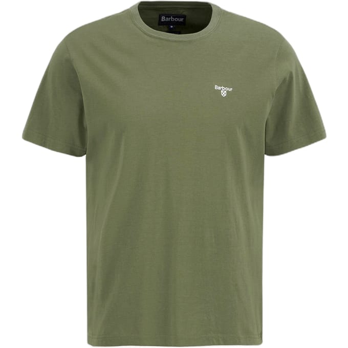 T-shirt Barbour essentiele sporttee - verbrande olijven