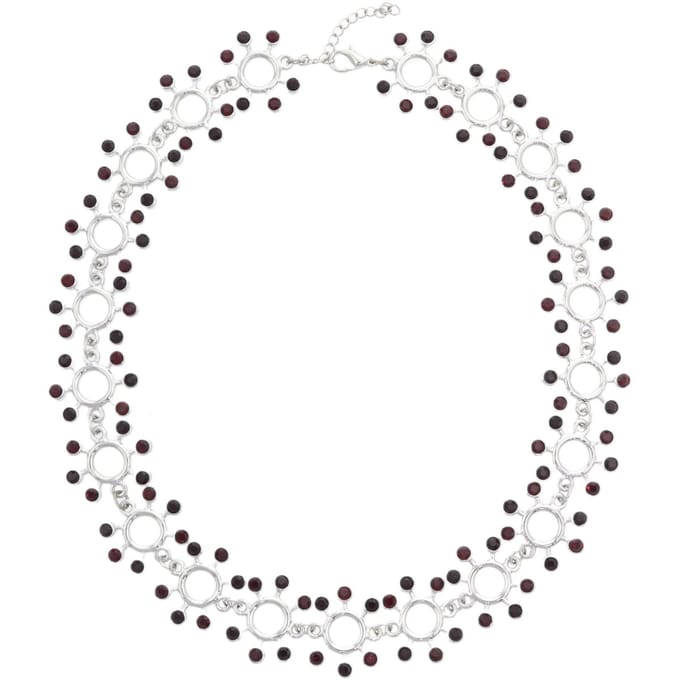 Behave – statement ketting – rood – kristal – chique – nikkelvrij - avondlook