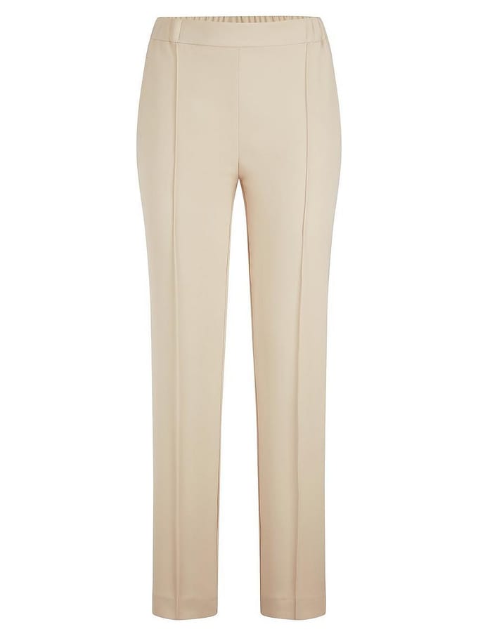 Enkellange broek Van Peter Hahn beige