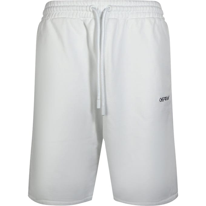 Off-white Stitch Diags Skate Sweatshorts Wit