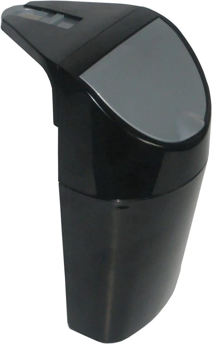 Afvalbak Auto - Prullenbak Auto - Auto Schoonhouden - Met Deksel - 1.5 Liter - Zwart