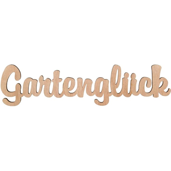 Belettering "Gartenglück"