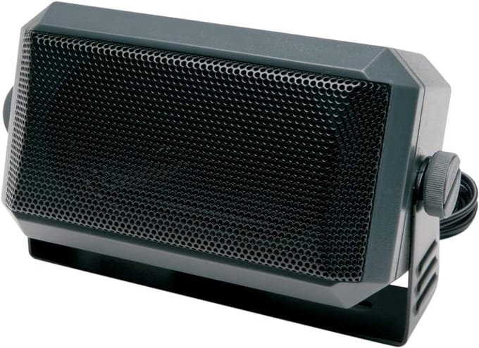 CB Verlengspeaker - Extra Luidspreker - Luider Communiceren - Duurzame Metalen Grill - 2-3/4 x 4-1/2" - Zwart