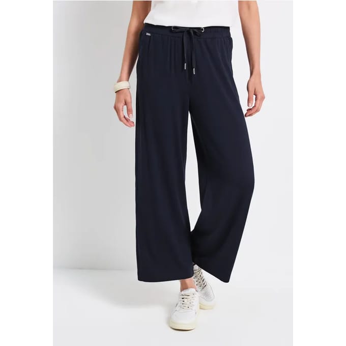 Wide Legs broek met jogg tailleband