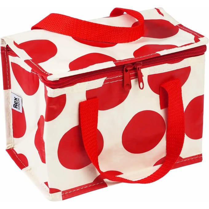 Rex London Spotlight - Koeltasje/ Lunchtasje - Red on White