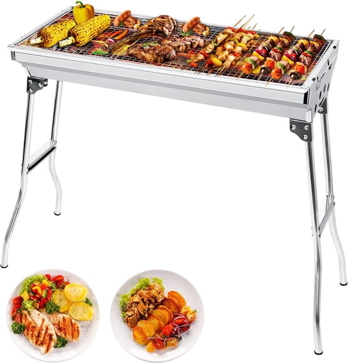 VLSelect® Houtskool BBQ - Smoker BBQ - Grill - Opvouwbaar