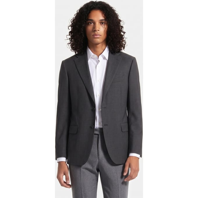 Brooks Brothers Wool Jacket Medium Grey Maat: 48 | Colberts Outlet | Heren | Grijs