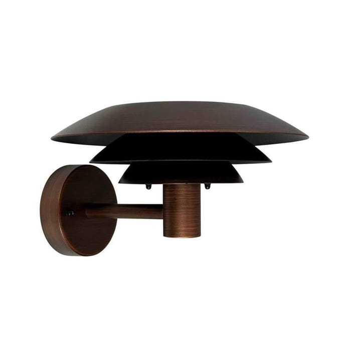 Dyberg Larsen buitenwandlamp DL25, koperkleurig