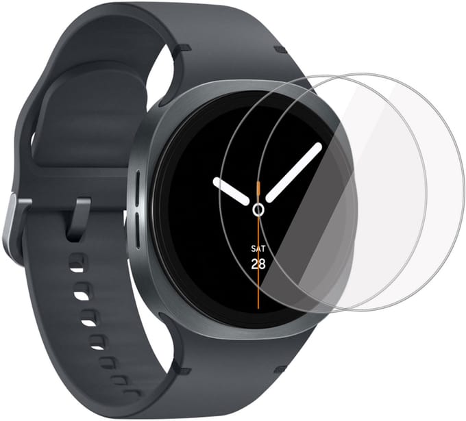 2x Folie Screenprotector Geschikt voor Samsung Galaxy Watch 8 40mm - Screenprotector - Beschermglas Folie