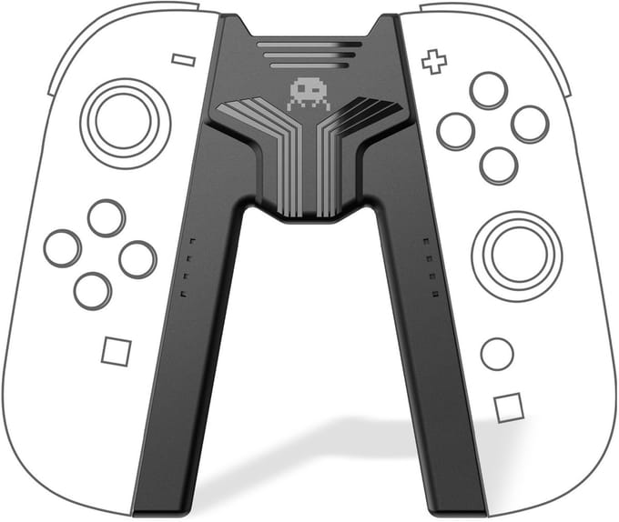 Freaks & Geeks - Joy-Con Grips geschikt voor Nintendo Switch 2 - Ergonomisch & Comfortabel - Zwart