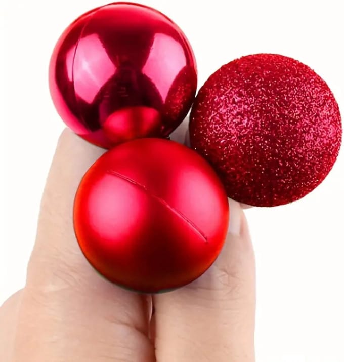Bovista Kerstballen - Kerstversiering - Plastic - Zilver- 3 cm - 24 stuks