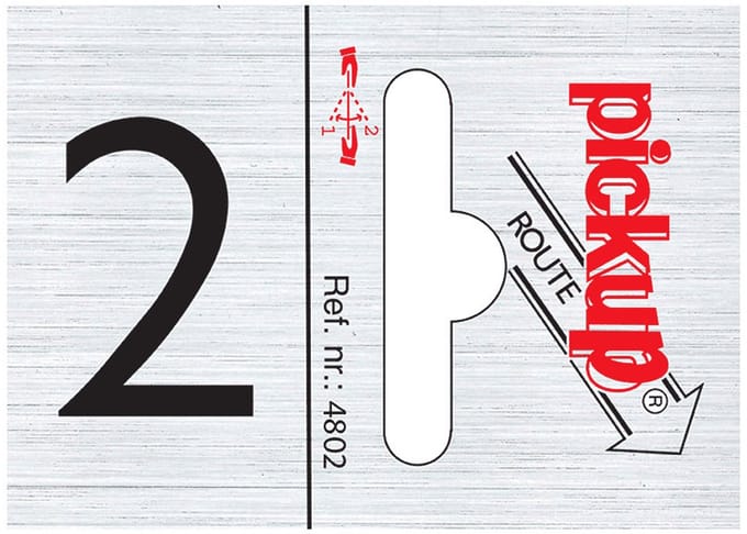 Pickup Route alulook 25x44 mm - cijfer 2