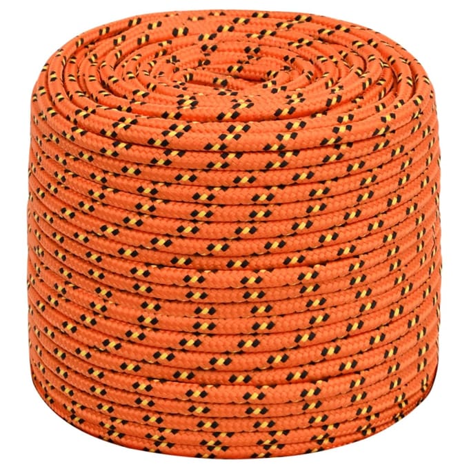 vidaXL - Boottouw - 8 - mm - 100 - m - polypropyleen - oranje