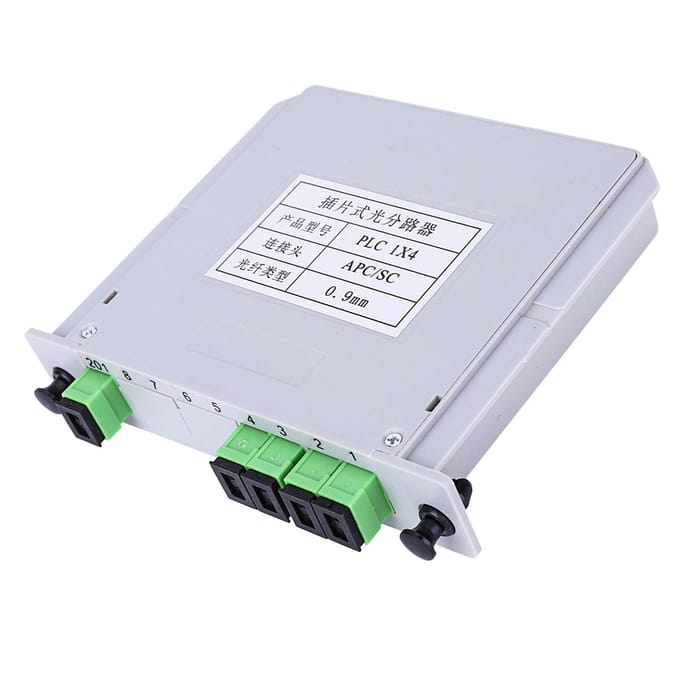 1X4 Blade Optische Splitter SC APC Single Mode PLC Optische Vezel Splitter Module