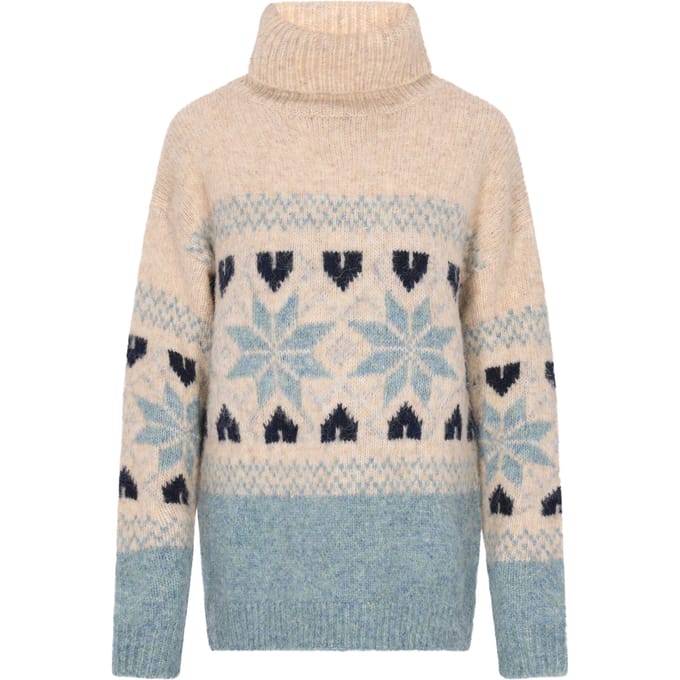usha Jumper Dames Blauw Veelkleurig