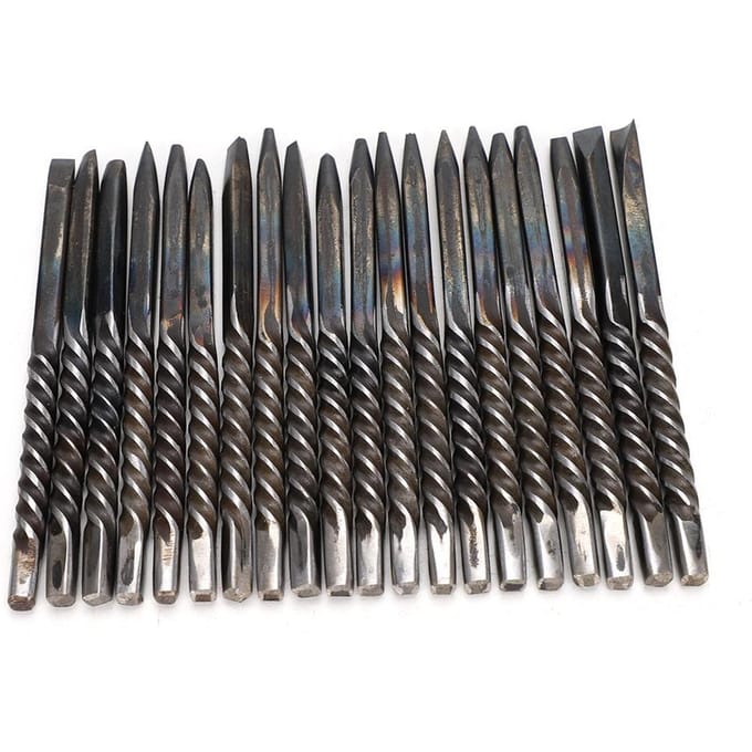 20 stuks/set Professionele sieraden aambeeld beitel gereedschap Verwerking Maken Snijgereedschap gray