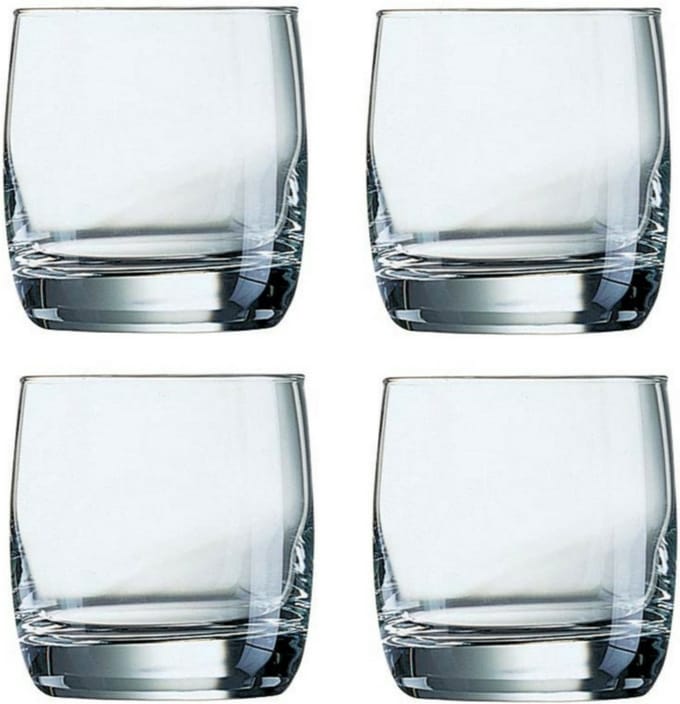 Chef & Sommelier Whisky glazen - 12x - Vigne serie - transparant - 310 ml