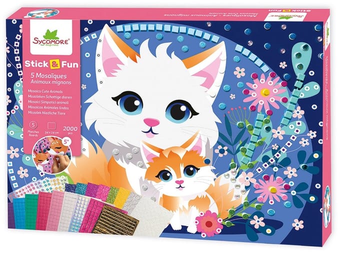 Sycomore Stick & Fun Mozaïek XL Schattige dieren Knutselen