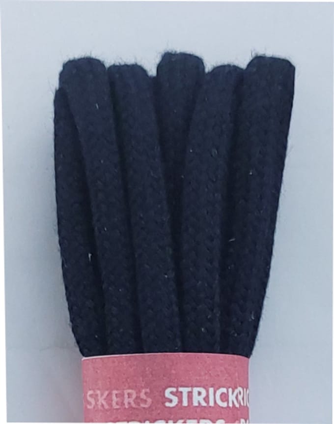 Strickers Veter - Donker Blauw - Extra Dik Rond - Lengte 120 cm - Dikte 4,5 mm - Schoenveter