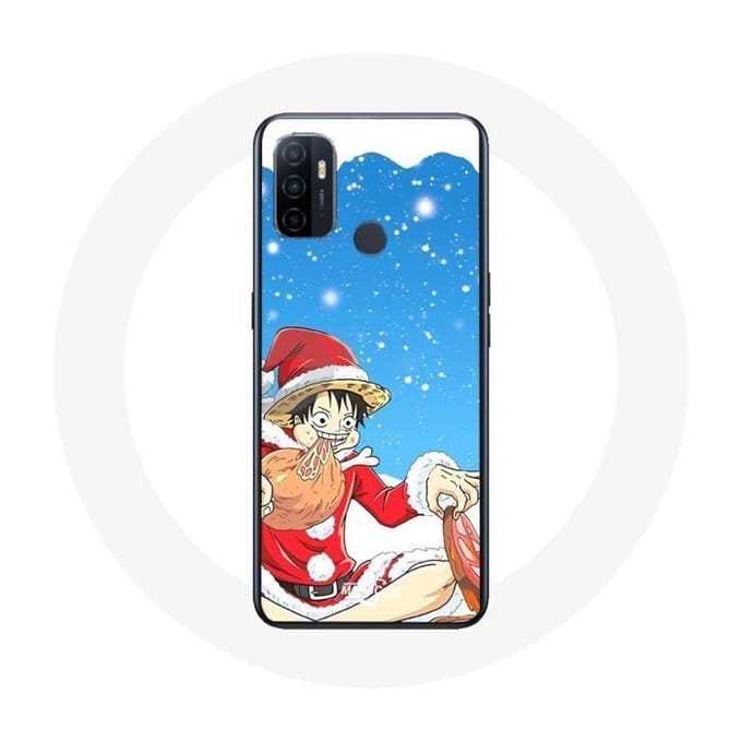 Coque pour Oppo A53 Anime One Piece Luffy Le jour de Noël 2023