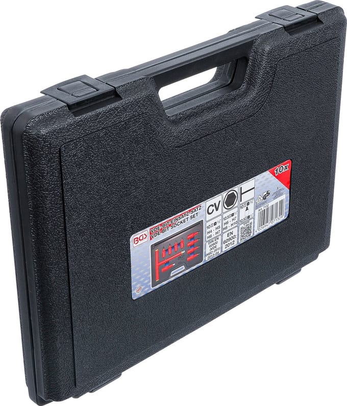 BGS VDE dopsleutelbitset 3/8 / 1/2 binnenzeskant 4 - 10 mm 10 delig