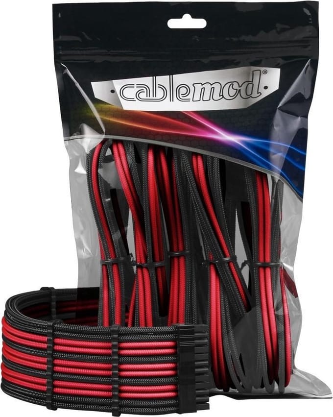 CableMod PRO ModMesh Cable Extension Kit - Black/Red