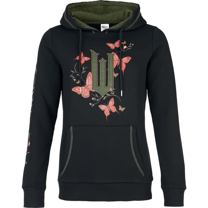 Wicked Trui met capuchon - Enchanted Elements - S tot XXL - voor Vrouwen - zwart