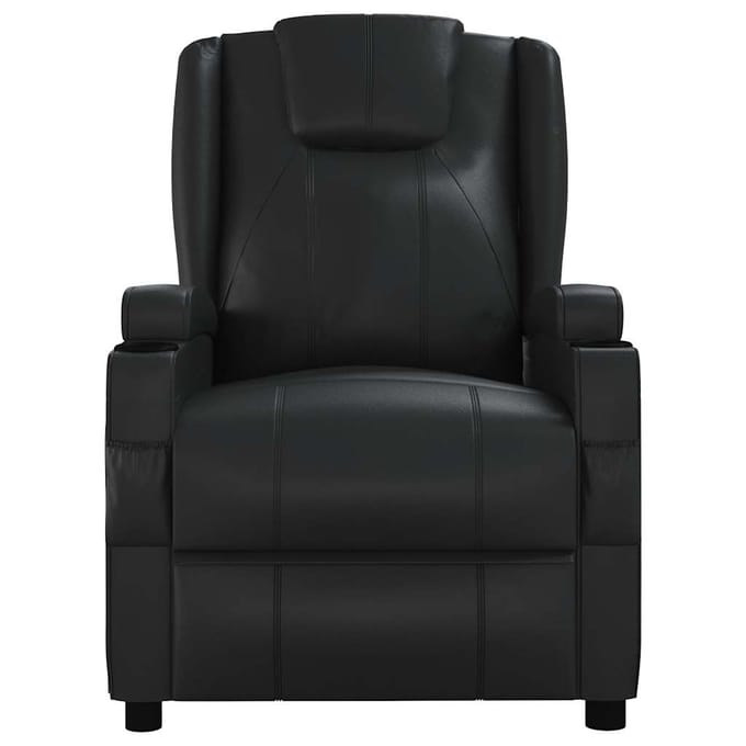 vidaXL - Massagestoel - kunstleer - zwart