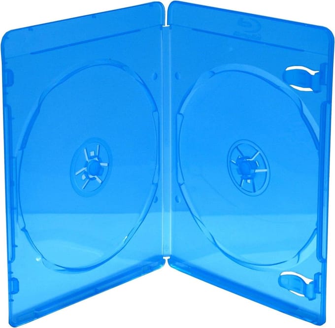 MediaRange BOX39-2-50 BD-lege behuizing, 7 mm blauw