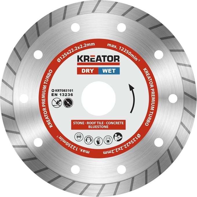 Kreator  KRT083101  Diamantschijven set – Ø125MM – universeel