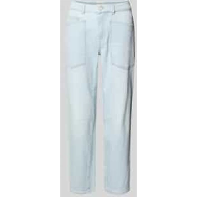 straight fit jeans met opgestikte zakken model 'Melly'