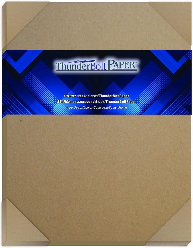 Extra Dikke Bruine Chipbord Vellen voor Frames en Ambachten 50x25 cm