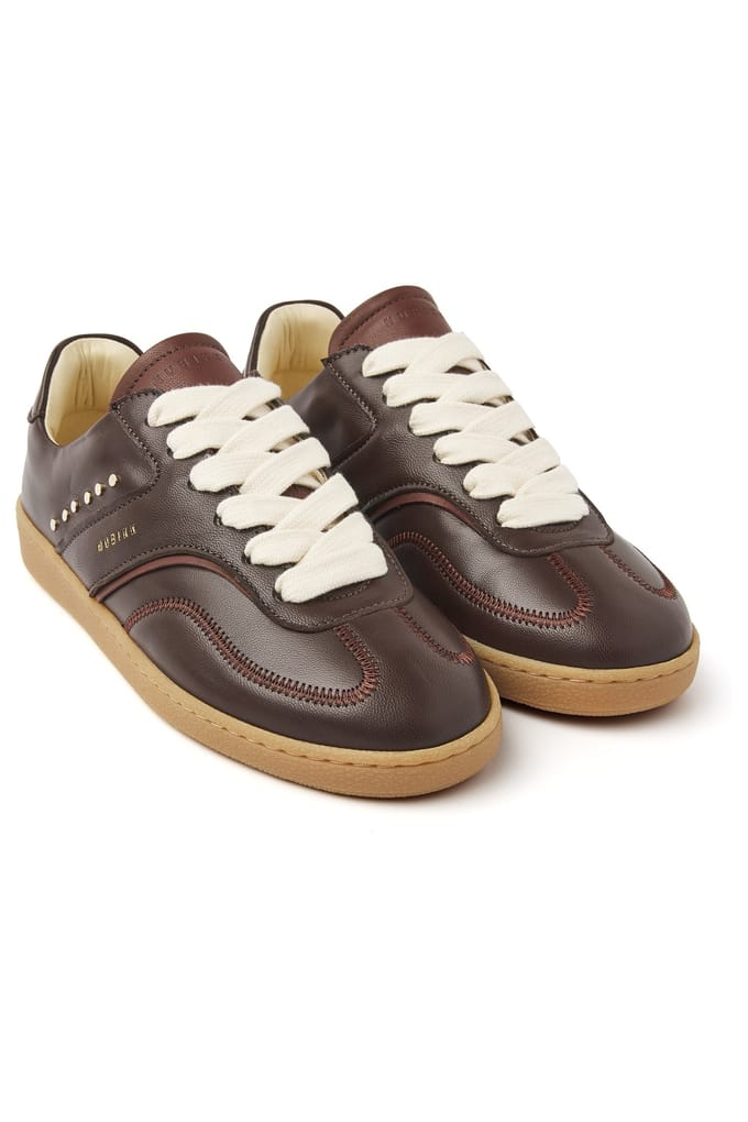 Nubikk Ray Owen Studs Bordeaux Leather Size: 41 | Sneakers Outlet | Dames | Bruin