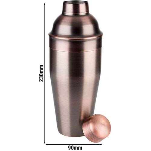 GGM Gastro (6 Stück) Shaker - CLASSIC - Edelstahl - 0,7 Liter