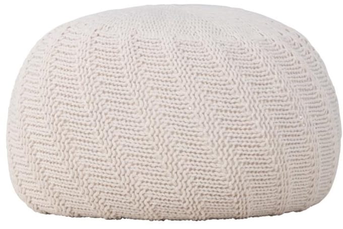 Svea - Turner poef - ø45 cm - créme