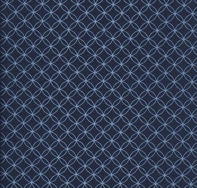 Blauw retro behang vlıes 701753
