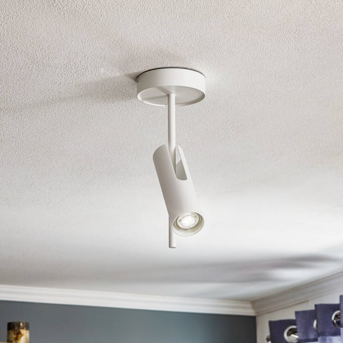 SIGMA Plafondspot Leda 1, 1-lamp, wit