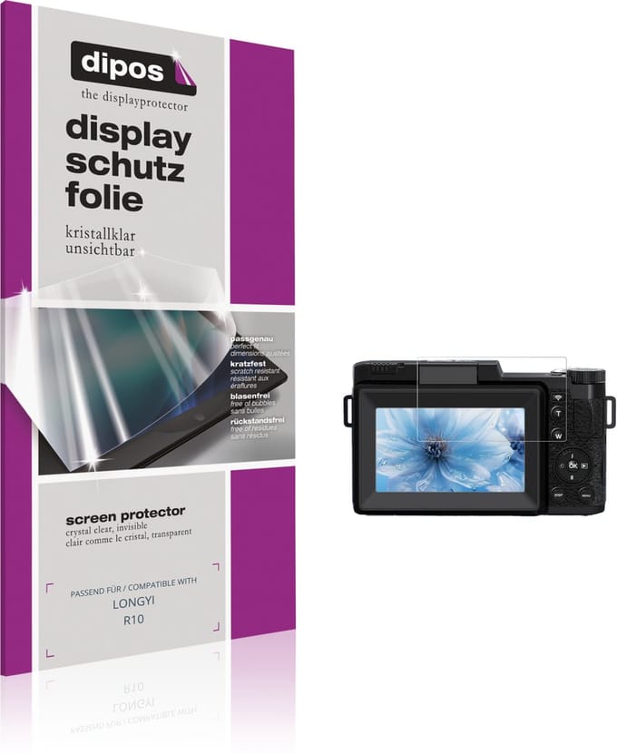 dipos – 4x Beschermfolie geschikt voor LONGYI R10 | Krasbestendige & heldere Screenprotector Ultra-Thin