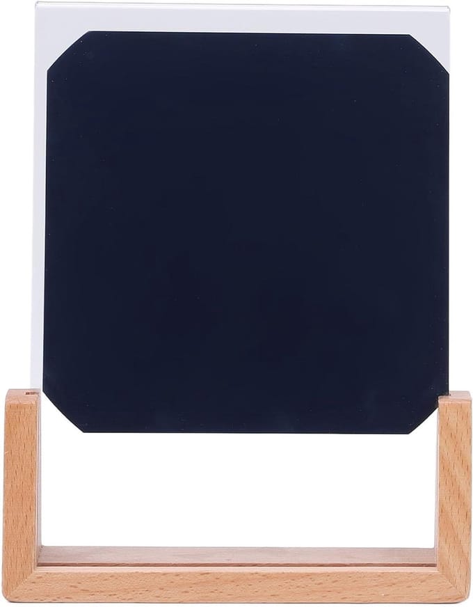 Zonnepaneel Educatief - Mini Paneel - Energie Leren - 24% Conversie Efficiëntie - 25 x 19 cm - Zwart